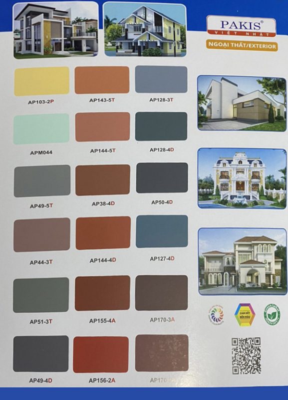 Bảng Mầu Sơn Ngoại thất Việt Nhật